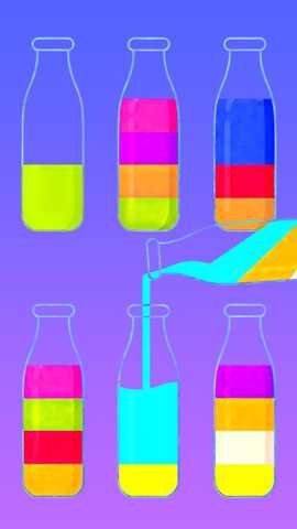 液体颜色水排序下载