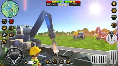 挖掘机模拟器施工卡车下载