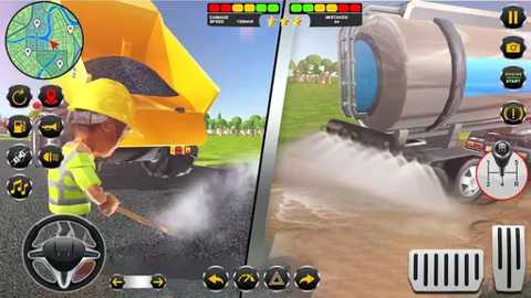 挖掘机模拟器施工卡车下载
