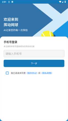 挥动网球