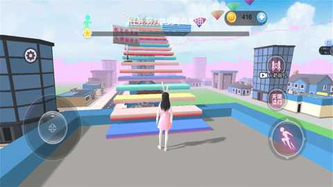 校园女孩樱瓣轻踏下载